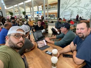 Noah's Ark team getting a break during travel to Turkey